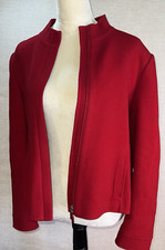 Carlisle Black Wool Zip-Front Jacket with Oversized Collar — listing 4