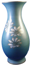 Fürstenberg Porcelain Trumpet Vase with Hand-Painted Floral Bouquet and Gold Trim — listing 3