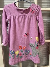 Girls' Aqua Cotton T-Shirt with 3D Plush Kitten Appliqué and Rhinestones — listing 2