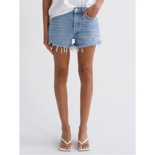 AGOLDE High Rise Distressed Cutoff Denim Shorts, Size 26 — listing 6