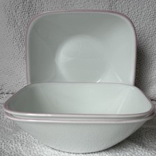 Cherry Blossom Rimmed Soup / Pasta Bowl, White with Pink Sakura Branch Motif — listing 6
