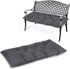 2-Piece Beige Rectangular Seat Cushion Set with Leather Buckle Straps — listing 5