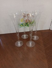 Trumpet-Form Crystal Champagne Flutes, Set of 4 — listing 3