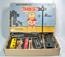 Marx Mechanical Wind-Up Train Set Box (Complete with Track)