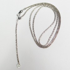 Silver-Tone Popcorn Chain Bracelet with Pavé Heart Charm — listing 3