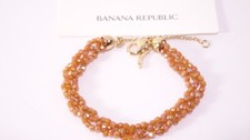 Banana Republic Gold-Tone Beaded Cluster Stretch Bracelet — listing 5