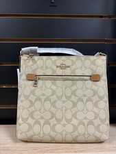 Coach Signature Canvas File Bag Crossbody in Brown/Black — listing 6
