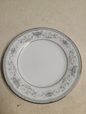 Noritake Hand-Painted Floral 6.3" Bread and Butter Plate, Blue Band with Gold Scrollwork — listing 4