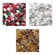Matubo SuperDuo Two-Hole Czech Glass Seed Beads, Green, 2.5x5mm, 22.5g Tube — listing 4