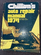 Chilton's Auto Repair Manual 1974, American Cars from 1967 to 1974 — listing 3