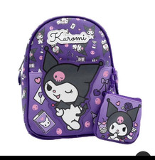 Sanrio Hello Kitty & Friends Mini Backpack Coin Purse / Bag Charm - Silver Holographic Glitter with Rainbow — listing 3