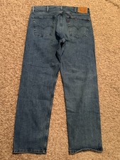 Levi's 505 Regular Fit Men's Jeans, Light Wash, Size 36x32, listing 5