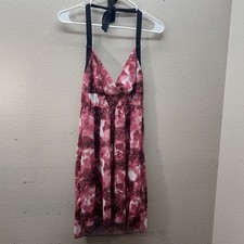 Pink Organza 3D Flower Petal Bodycon Mini Dress, Size Small — listing 3