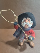 Vintage Old West Cowboy / Prospector Character Doll on Wooden Base — listing 5