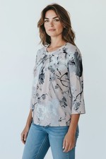 Karl Lagerfeld Paris Floral Embroidered Illusion-Neckline A-Line Dress, Size 8 — listing 6