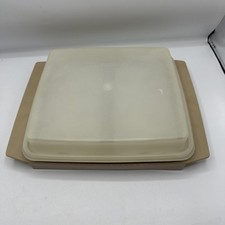 Vintage Tupperware Deviled Egg / Egg Keeper Serving Tray with Domed Lid, Harvest Gold — listing 5