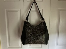 Leather & Multicolor Python-Embossed Hobo Shoulder Bag — listing 2