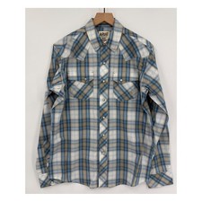 Ariat Men's Long Sleeve Button-Down Western Shirt, Blue Geometric Medallion Print, Size XXXL — listing 3