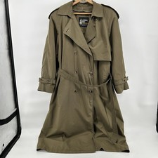 Vintage London Fog Women's Cream Single-Breasted Trench Coat / Maincoat, Size 12 Petite (M) — listing 3