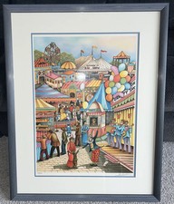 Ari Gradus Signed Artist Proof Lithograph - Jewish Market Street Scene — listing 2