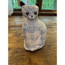 Hand-Painted Ceramic Calico Cat Coin Bank with Coffee Cup — listing 4
