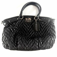Coach Madison Sophia Magenta Leather Convertible Tote Bag — listing 3