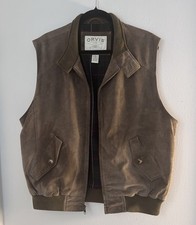 Orvis Leather Fly Fishing Vest, Men's Size Small — listing 6
