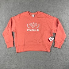 Reebok Women's Rose Pink Logo Crewneck Sweatshirt, Size XL — listing 5