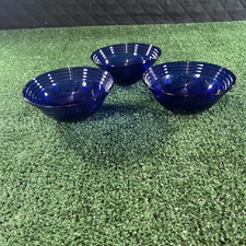 Vintage Cobalt Blue Ribbed Ceramic Teapot — listing 3