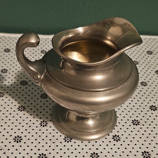 Victorian-Style Silver Plate Footed Cream Pitcher with Repoussé Floral Decoration — listing 3