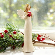 Resin Guardian Angel with Cherub on Clouds Figurine — listing 5