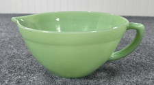 Vintage Jadite Green Glass Small Mixing Bowl with Pouring Spout, 4" x 6.5" — listing 3