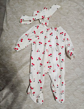 Baby Girl Footed Sleepers Bundle of 4, Size 0-3M/3M, Floral & Polka Dot — listing 6