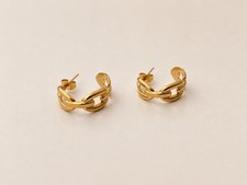 Gold-Tone Open Hoop Earring or Small Ring/Jump Ring — listing 3