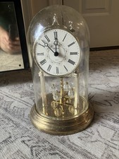 Bulova Quartz Anniversary Dome Clock with Silver-Tone Rotating Pendulum — listing 3