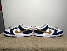 Nike Dunk Low TDE White/Wheat-Midnight Navy Toddler, Size 8C