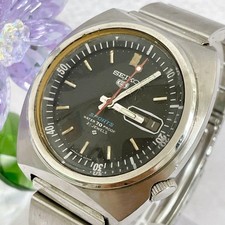 Vintage Seiko 5 Sports 6119-6020 Automatic Day-Date Watch, Purple/Blue Dial — listing 5