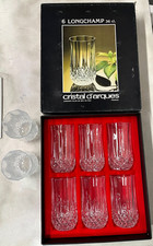 Cristal D'Arques Longchamp Diamond Cut Crystal Highball Tumblers Pair — listing 4