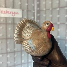 Vintage Ceramic Turkey Figurine with Fanned Tail — listing 6