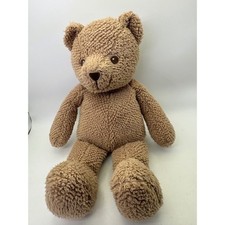 Brown Plush Teddy Bear with Sheer Brown Ribbon Bow — listing 3
