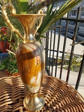 Banded Onyx Marble Amphora-Form Vase — listing 5