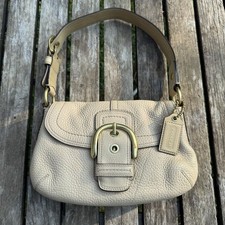 Coach Soho Flap Shoulder Bag in Black Leather with Contrast Stitching, Style No. G06D-10316 — listing 6