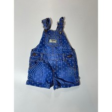 Baby Girls Denim Shortalls with Snowflake Embroidered Straps, Frayed Hem, listing 5