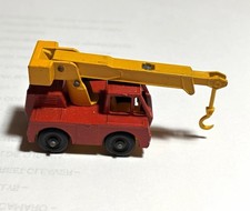 Matchbox Superfast Faun Mobile Crane (No. 42) Yellow Diecast Toy