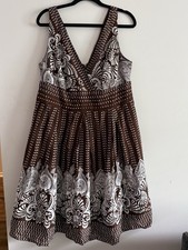 Robbie Bee Cowl Neck Floral Print Sleeveless Midi Dress — listing 6