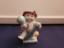 Dreamsicles Cherub Figurine - Two Cherubs with Birthday Present, Puppy in Party Hat on Cloud Base — listing 3