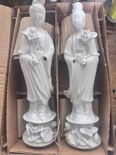 Blanc de Chine Porcelain Thousand-Armed Guanyin (Avalokiteshvara) Figure, 43" Tall No visible mark — listing 3