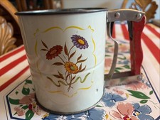 Vintage Androck 3-Screen Flour Sifter with Atomic Starburst Design