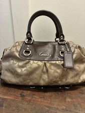 Coach Ashley Dotted Op Art Satin Convertible Satchel in Grey/Pewter — listing 3