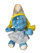Vintage Smurf Plush Stuffed Toys Lot (2 Large 1970s-80s Vintage + 1 Modern) — listing 5